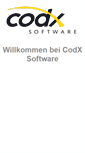 Mobile Screenshot of codx.ch