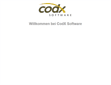 Tablet Screenshot of codx.ch
